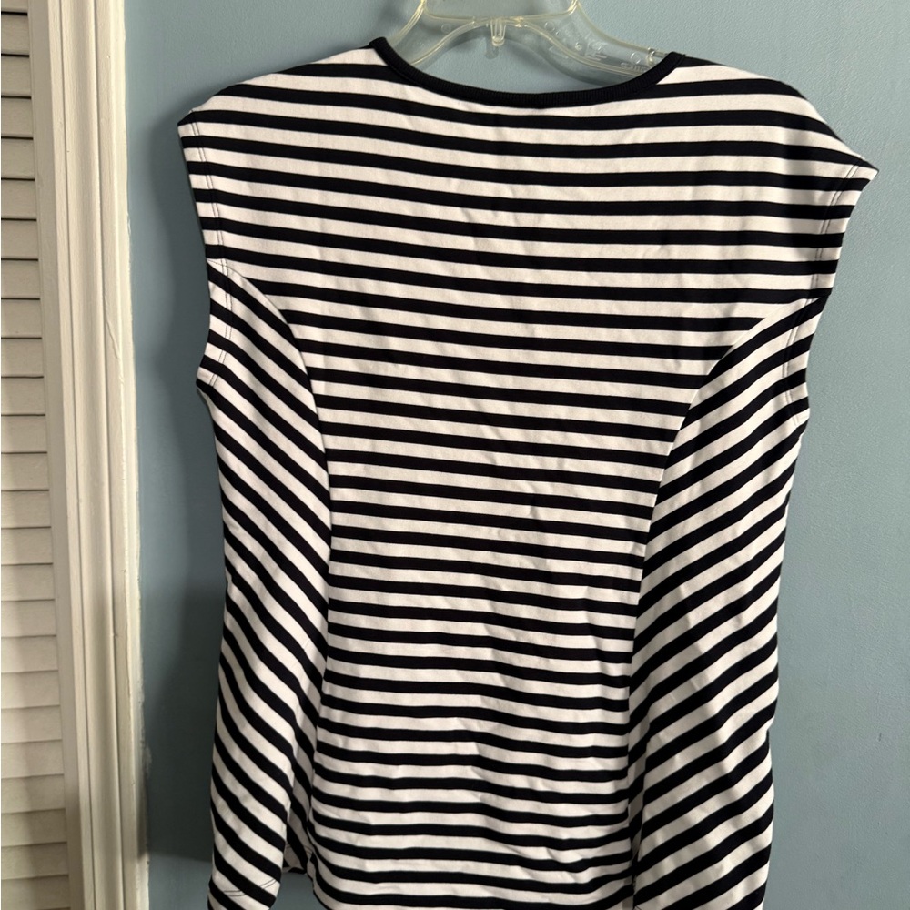CAbi Black and White Striped Knit Top - Picture 8 of 16